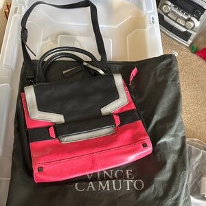 Vince Camuto Black and Pink Women's Bag